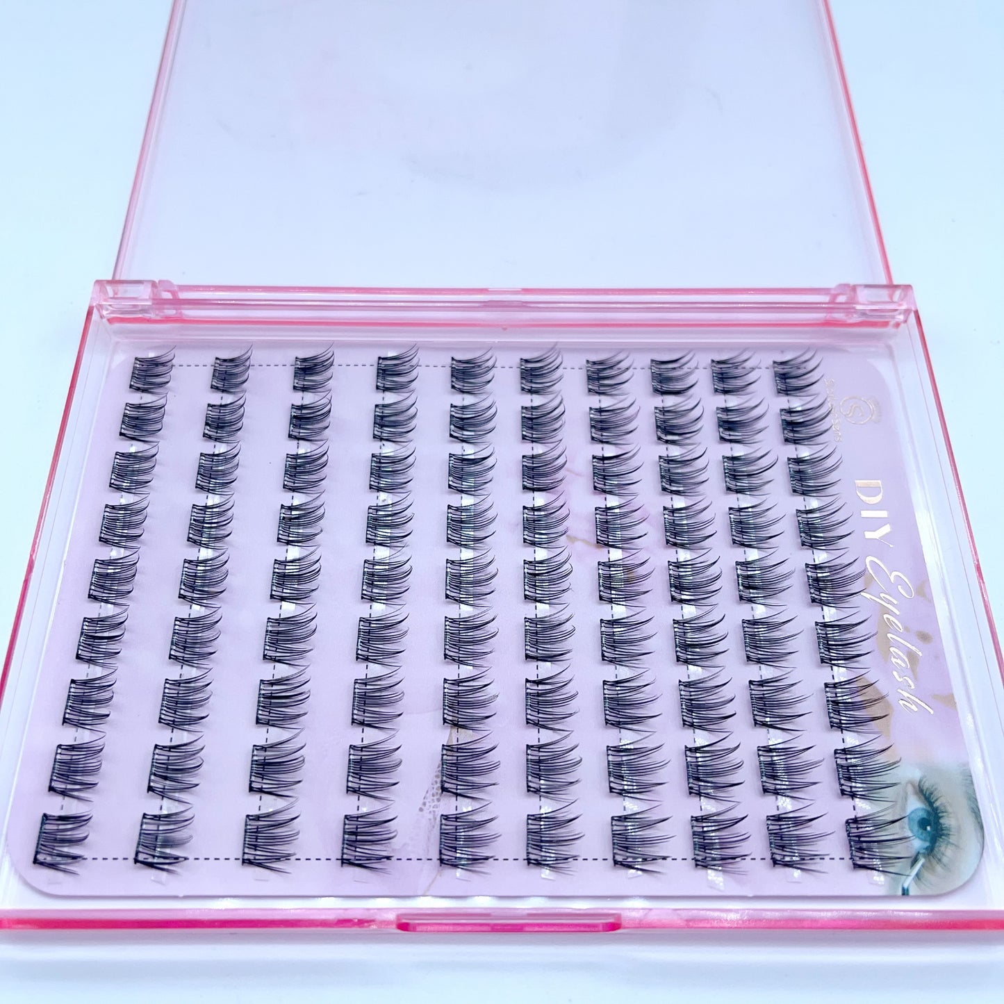 FS09 Self-adhesive Cluster Lashes (8mm-16mm mixed) D curl