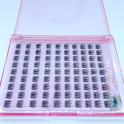 FS09 Self-adhesive Cluster Lashes (8mm-16mm mixed) D curl