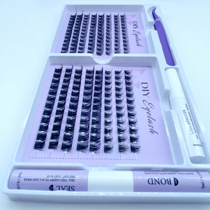 SX10 DIY Cluster Lashes (8mm-16mm mixed) D curl