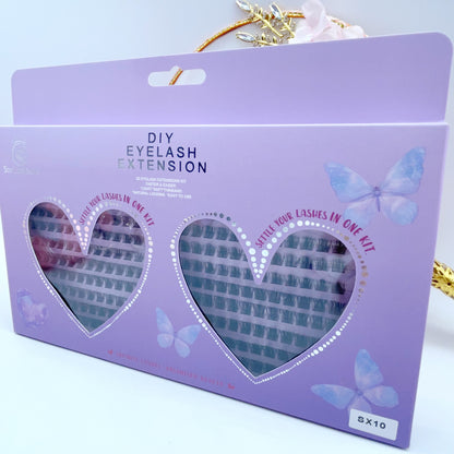 SX10 DIY Cluster Lashes (8mm-16mm mixed) D curl