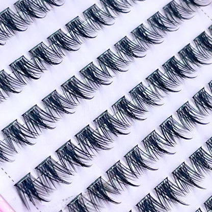 FS10 Self-adhesive Cluster Lashes (8mm-16mm mixed) D curl