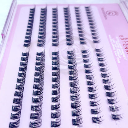 MG10 Self-adhesive Cluster Lashes (8mm-16mm mixed) D curl