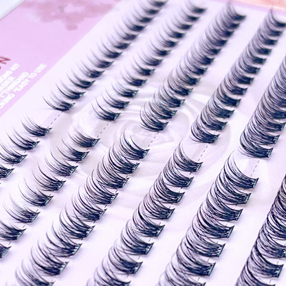 MG10 Self-adhesive Cluster Lashes (8mm-16mm mixed) D curl