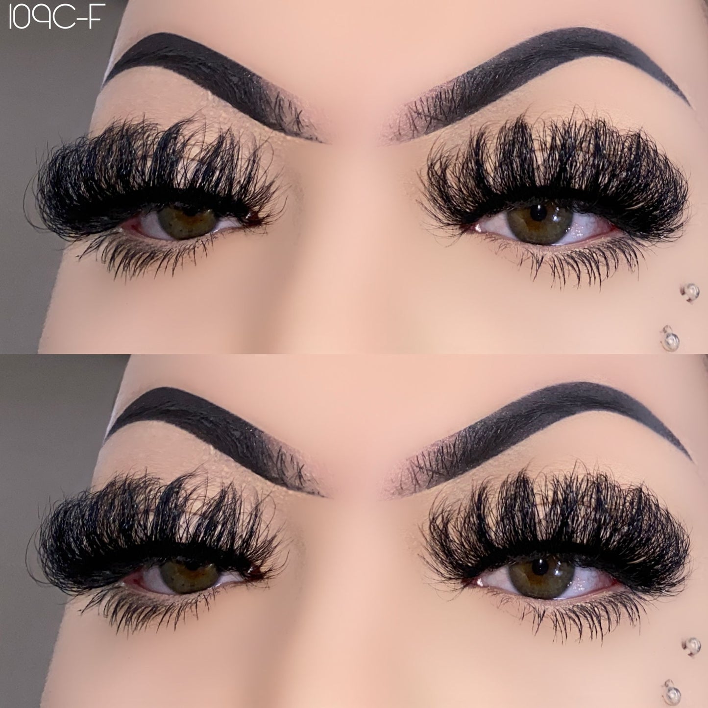 25mm fluffy mink lashes 109C-F