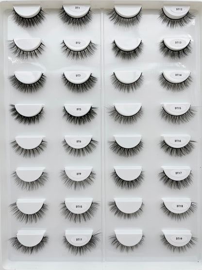 Ciglia finte di visone da 10 mm