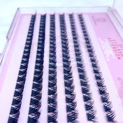 MG11 Self-adhesive Cluster Lashes (8mm-16mm mixed) D curl