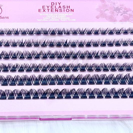 MG11 Self-adhesive Cluster Lashes (8mm-16mm mixed) D curl