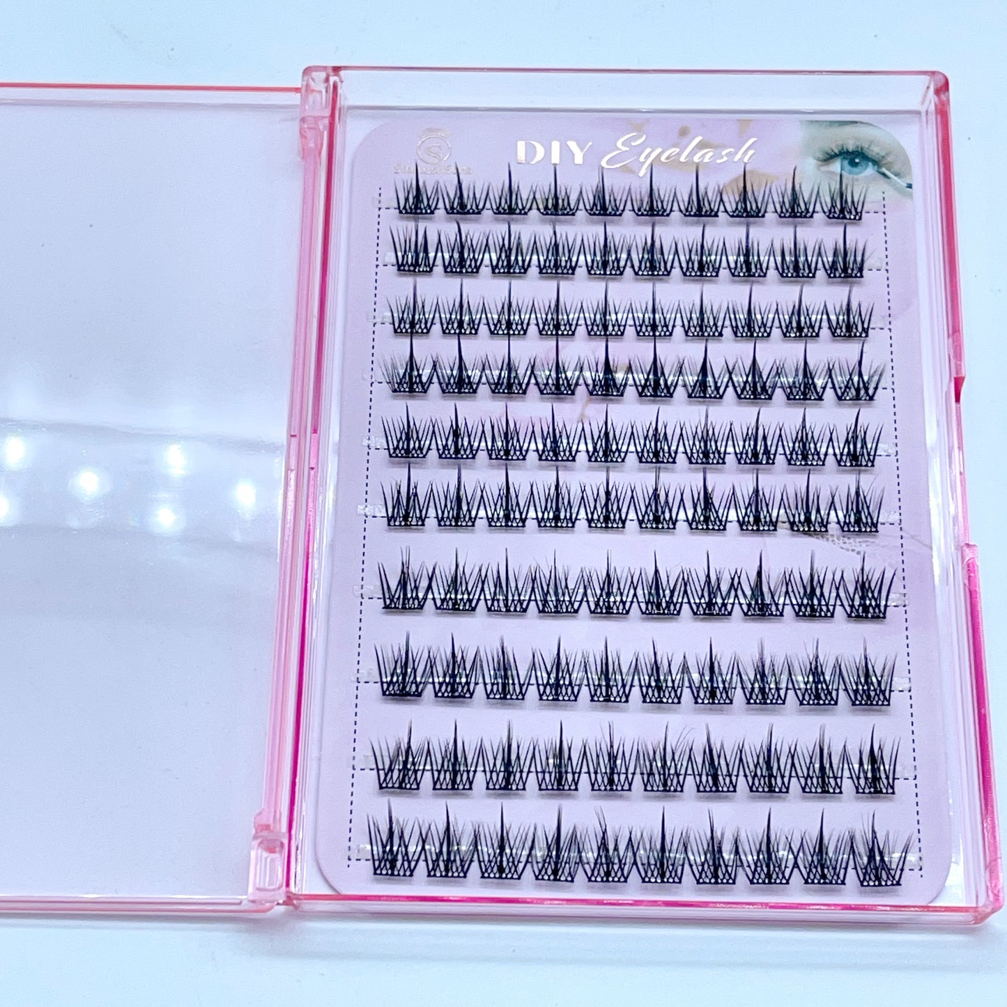 FS12 Self-adhesive Cluster Lashes (8mm-16mm mixed) D curl