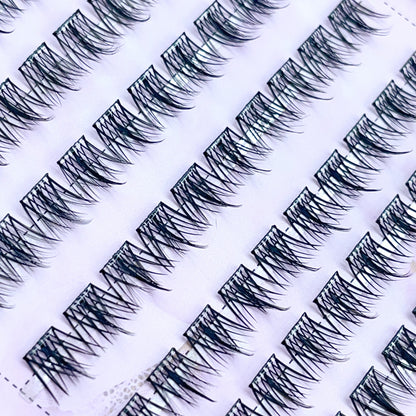 FS12 Self-adhesive Cluster Lashes (8mm-16mm mixed) D curl