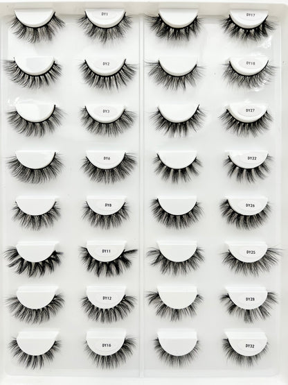 12MM Faux mink lash book