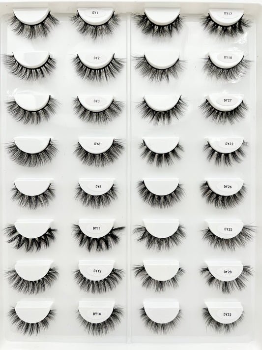 12MM Faux mink lash book