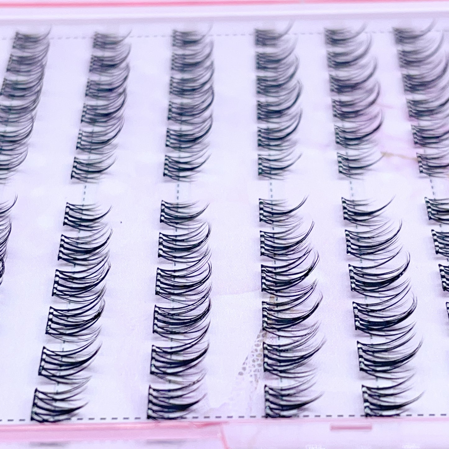 FS13 Self-adhesive Cluster Lashes (8mm-16mm mixed) D curl