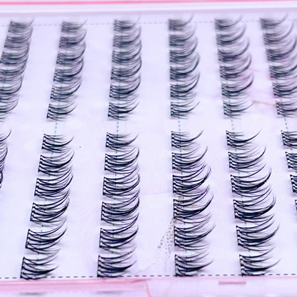FS13 Self-adhesive Cluster Lashes (8mm-16mm mixed) D curl