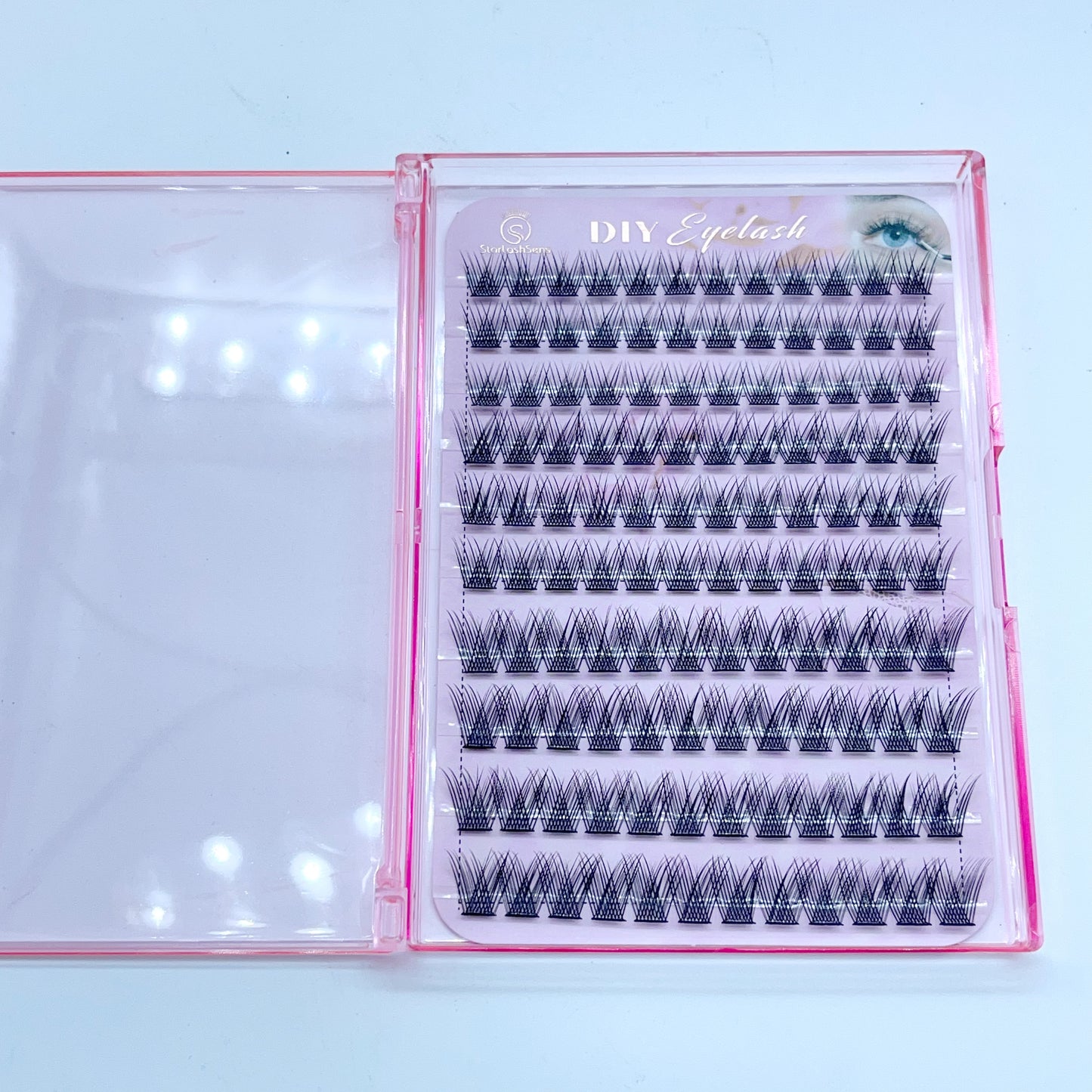 FS14 Self-adhesive Cluster Lashes (8mm-16mm mixed) D curl