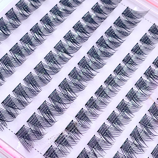 FS14 Self-adhesive Cluster Lashes (8mm-16mm mixed) D curl