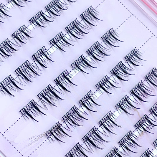 FS15 Self-adhesive Cluster Lashes (8mm-16mm mixed) D curl