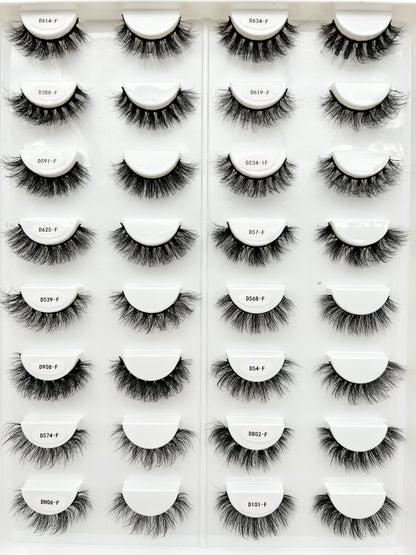 15MM Faux mink lash book