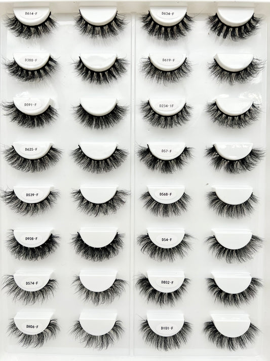 15MM Faux mink lash book