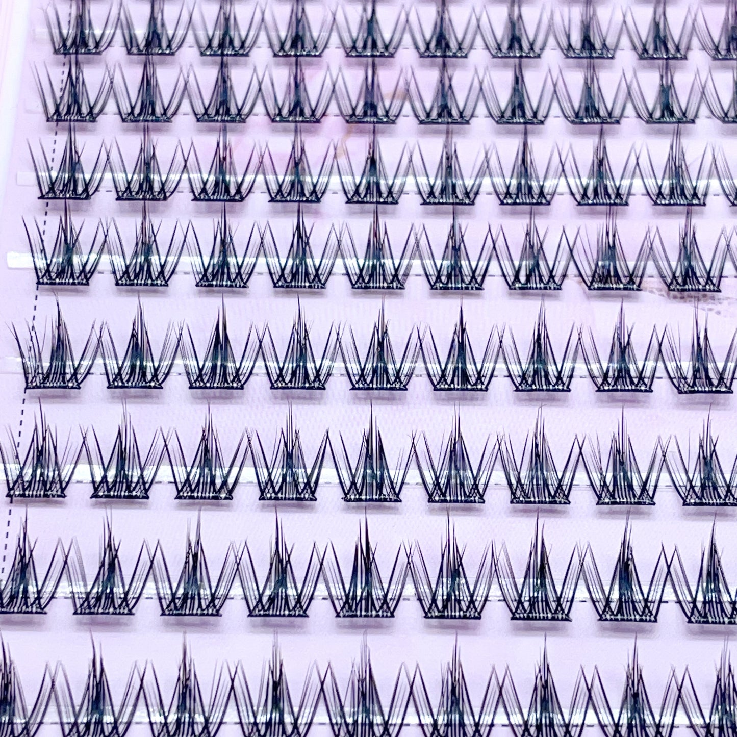 FS17 Self-adhesive Cluster Lashes (8mm-16mm mixed) D curl