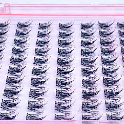 FS17 Self-adhesive Cluster Lashes (8mm-16mm mixed) D curl