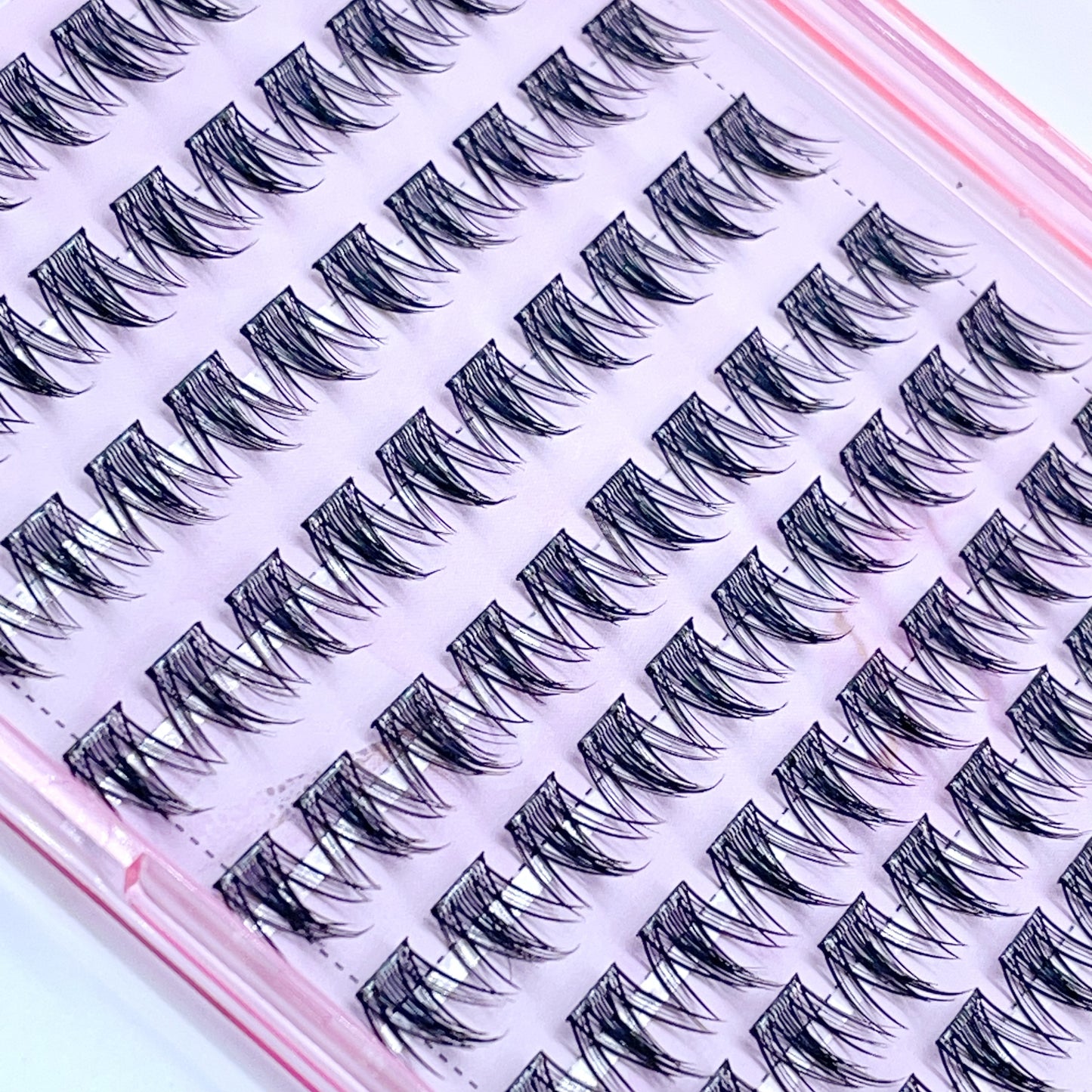 FS17 Self-adhesive Cluster Lashes (8mm-16mm mixed) D curl