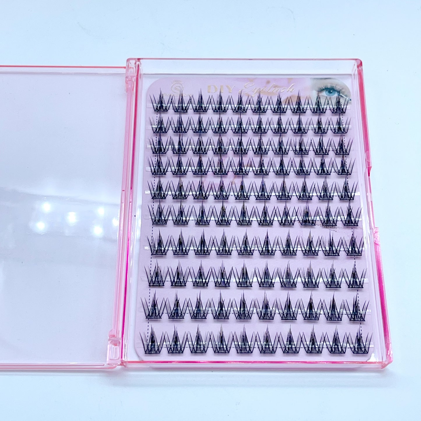 FS17 Self-adhesive Cluster Lashes (8mm-16mm mixed) D curl