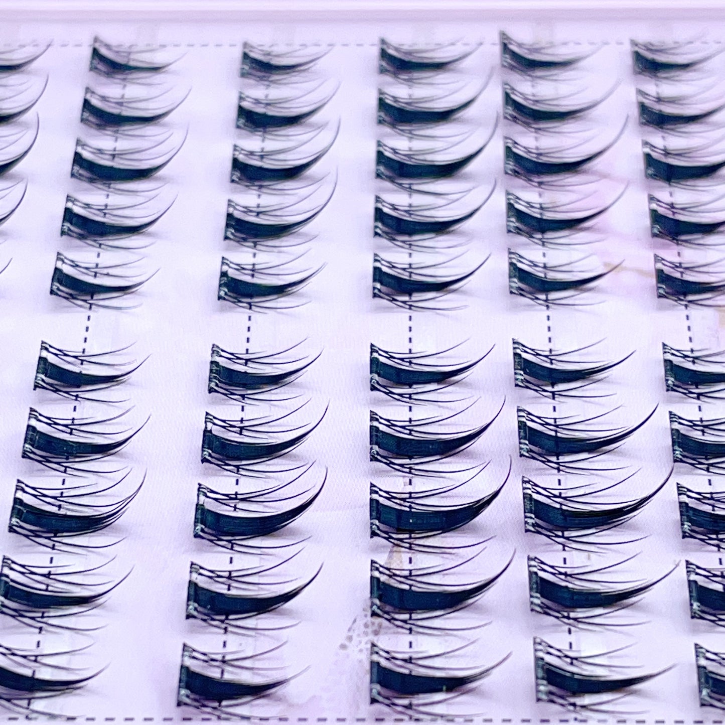 FS18 Self-adhesive Cluster Lashes (8mm-16mm mixed) D curl