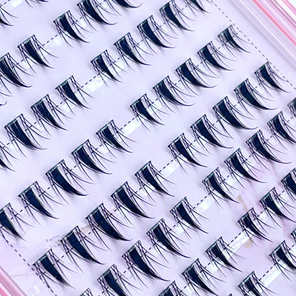 FS18 Self-adhesive Cluster Lashes (8mm-16mm mixed) D curl
