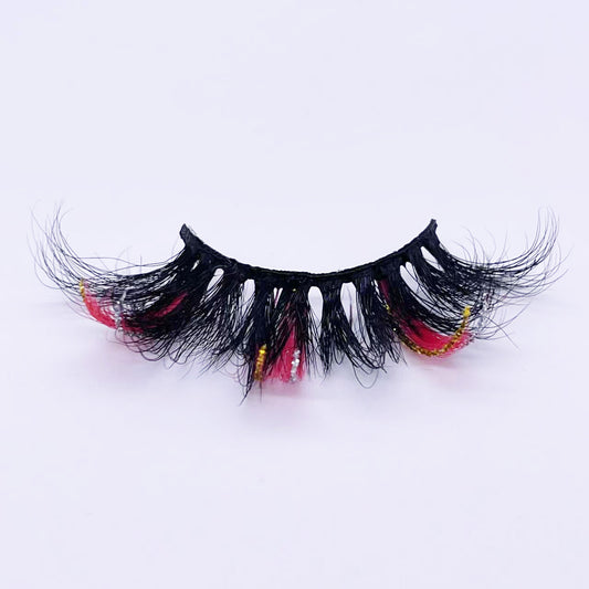 3D  mink glitter color lashes 45A-555CS