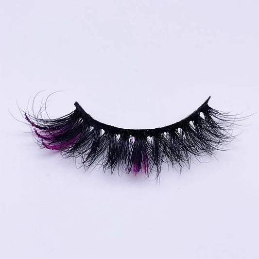 3D  mink glitter color lashes 8697-62CS