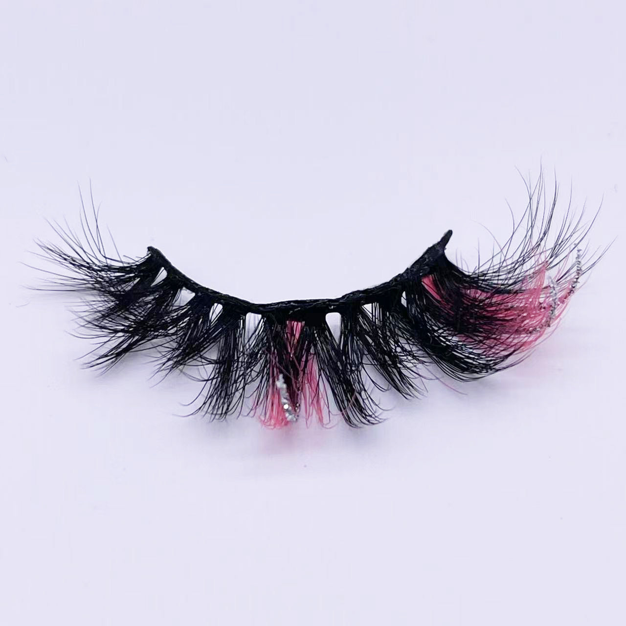 3D faux mink glitter color lashes D45-42CS