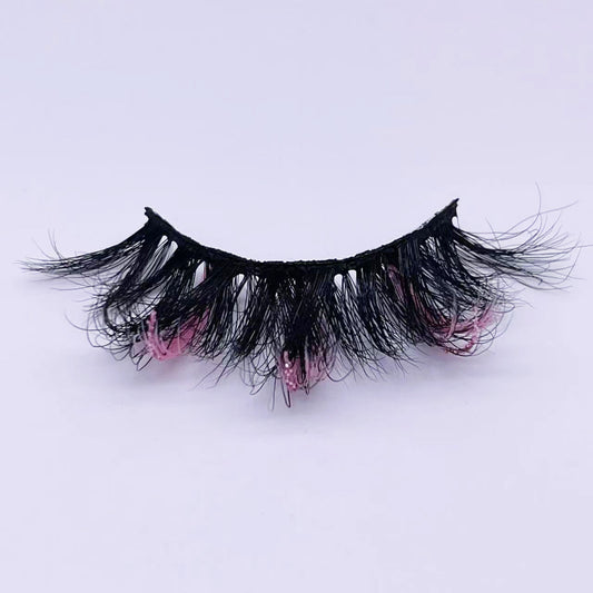 3D  mink glitter color lashes 47A-999CS