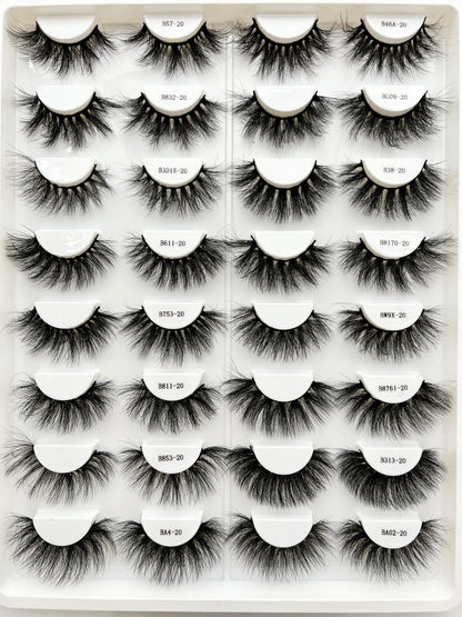 20MM Faux mink lash book