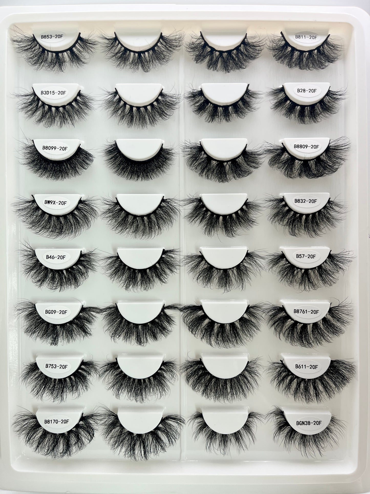 20MM Faux mink lash book