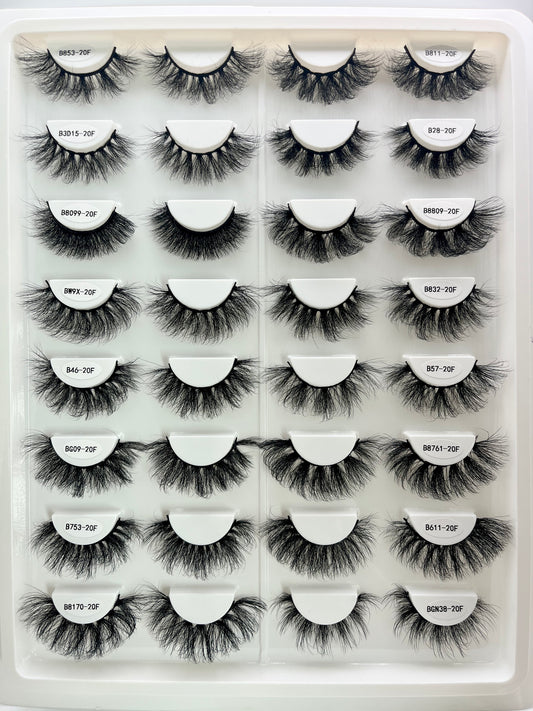 20MM Faux mink lash book