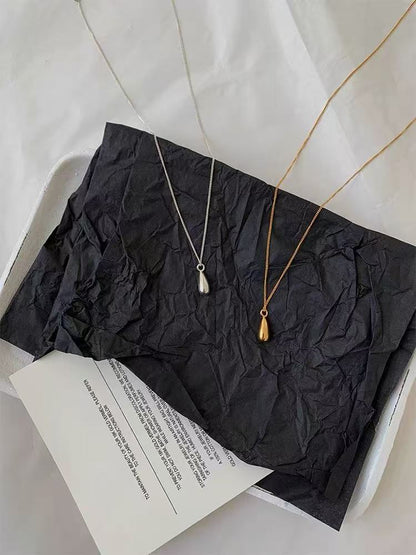 S925 Minimalist Waterdrop Pendant Necklace