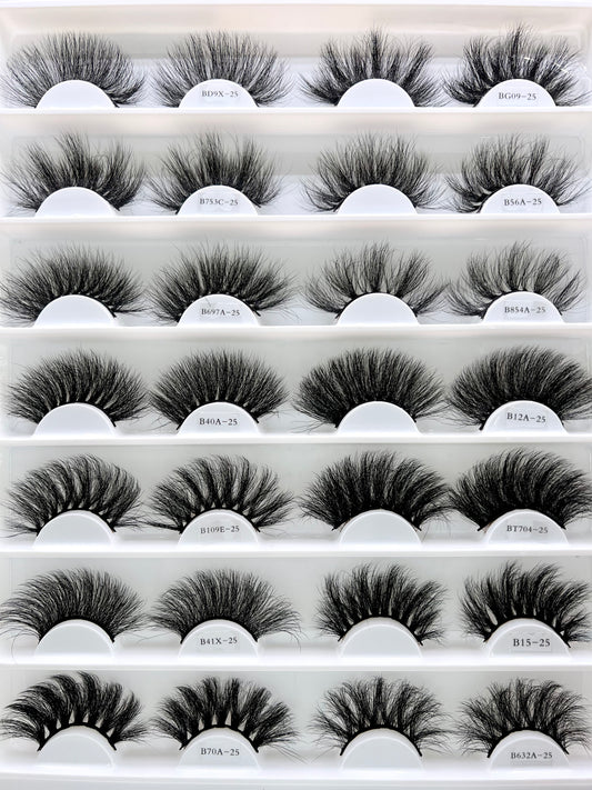 25MM Faux mink lash book