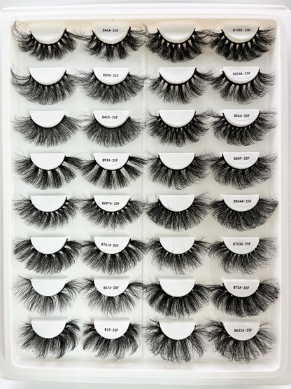 25MM Faux mink lash book