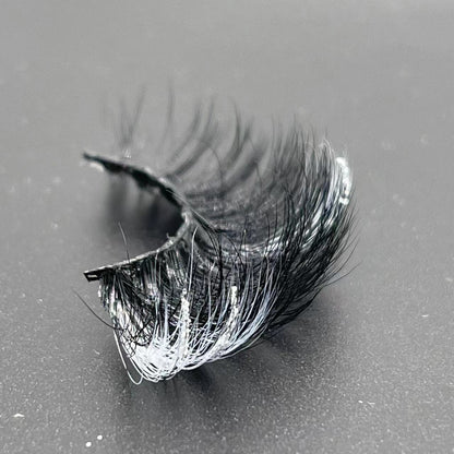 3D faux mink glitter color lashes D109-72CS