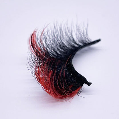 3D faux mink glitter color lashes D185-32CS