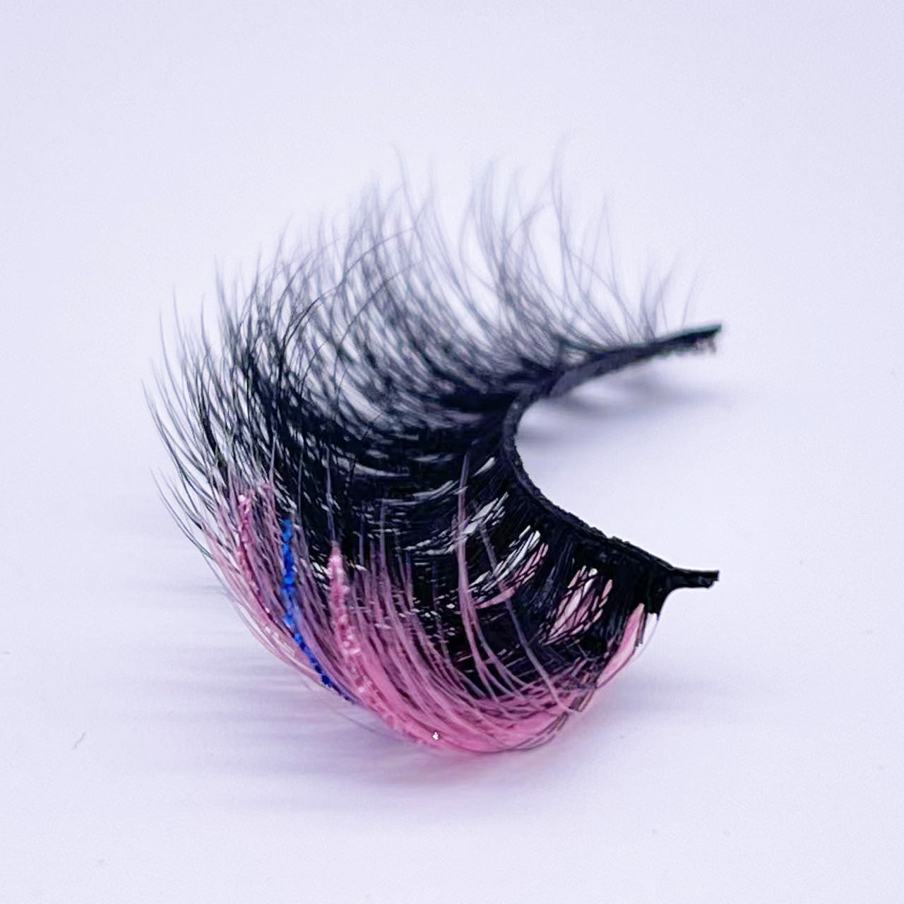 3D faux mink glitter color lashes D9X-20CS