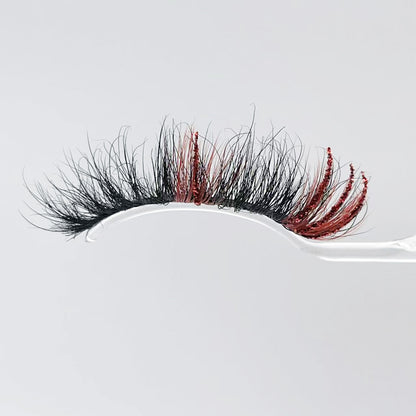 3D  mink glitter color lashes 8697-22CS