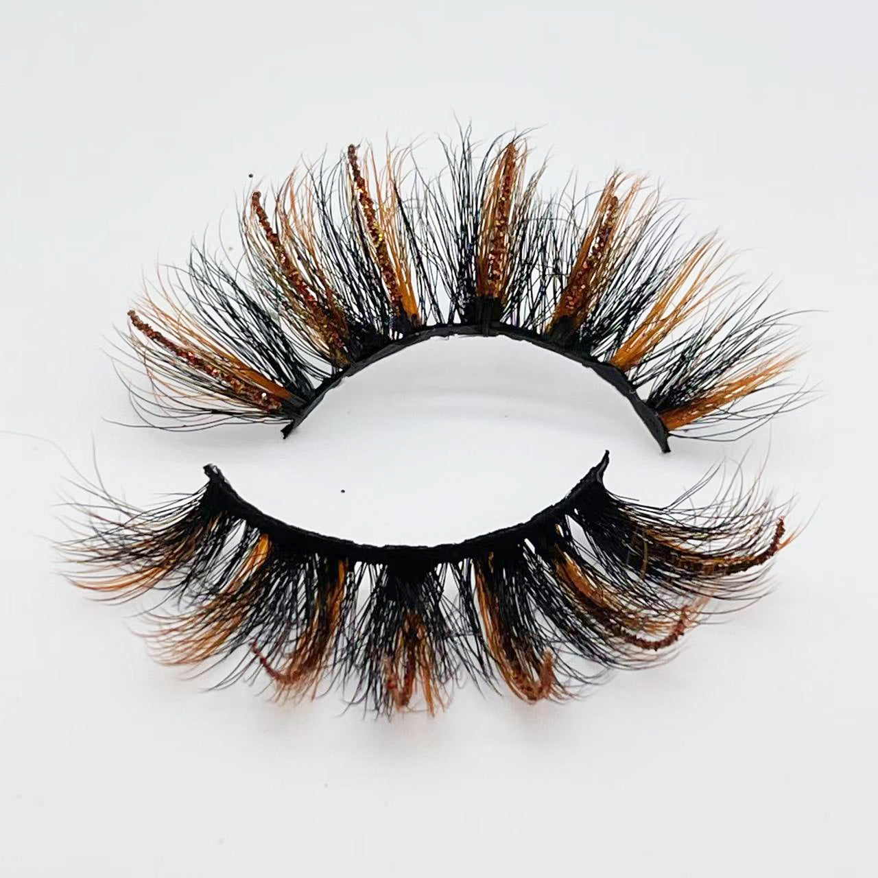 3D faux mink glitter color lashes D8057-167CS