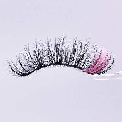 3D  mink glitter color lashes 57A-9CS