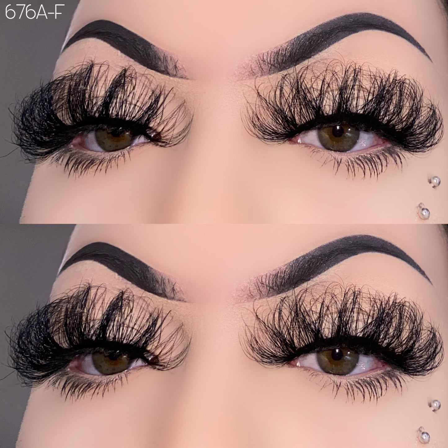 25mm fluffy mink lashes 676A-F