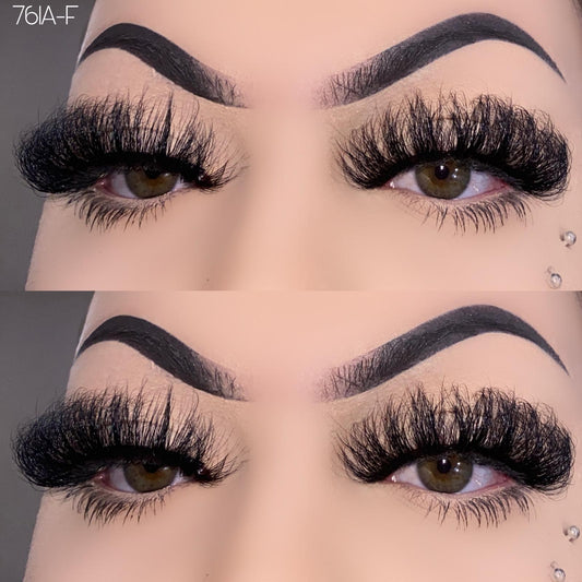 25mm fluffy mink lashes 761A-F