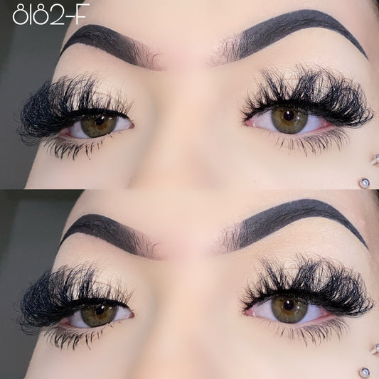 20mm fluffy mink lashes 8182-F