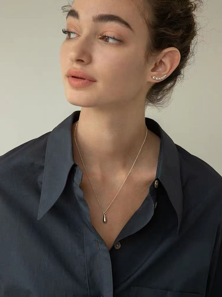 S925 Minimalist Waterdrop Pendant Necklace