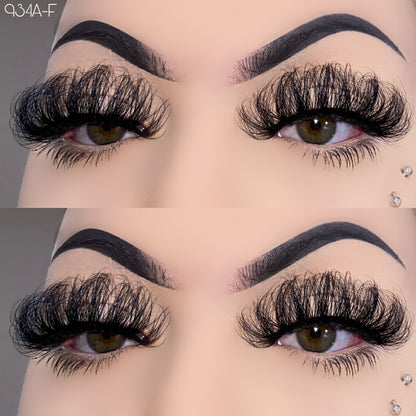 25mm fluffy mink lashes 934A-F