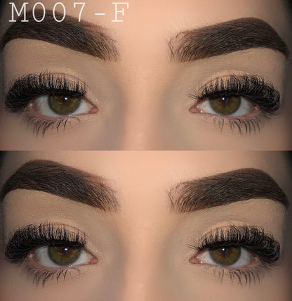 15mm fluffy mink lashes M007-F